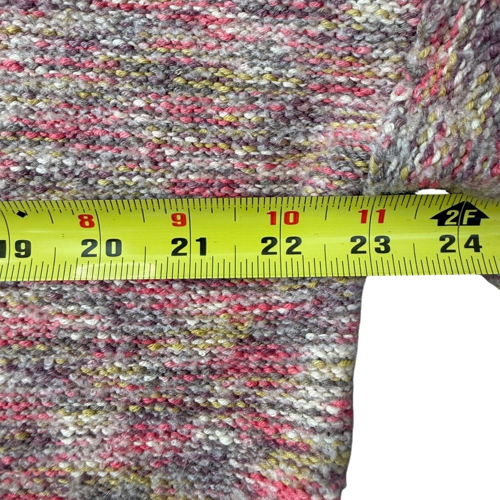 Pilcro‎ Anthropologie Multicolor Marled V-Neck Sweater S Cozy Fall Knit Slouchy - Picture 6 of 9